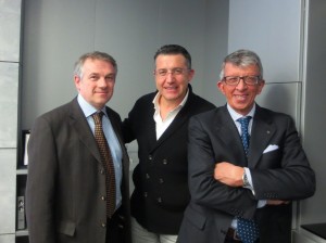 Carlo Zerlia, Fabio Bonardi  y Giambattista Pedrini  de Confindustria.