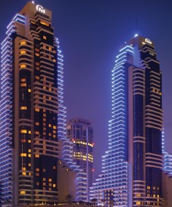 The Grosvenor House Dubai Marina Beach, uno de los proyector en los que Levantina ha participado.