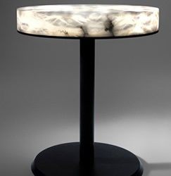 Mesa que se ilumina en alabastro.