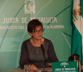 Adriana Valverde, delegada territorial de Economía, Innovación, Ciencia y Empleo de la Junta de Andalucía en Almería