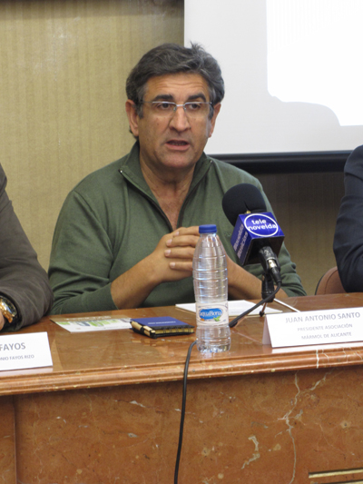 Juan Antonio Santo, presidente Asociación Mármol de Alicante.