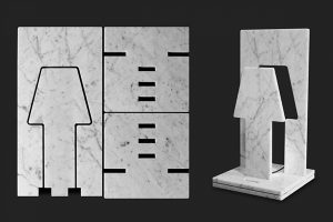 lampara marmol carrara