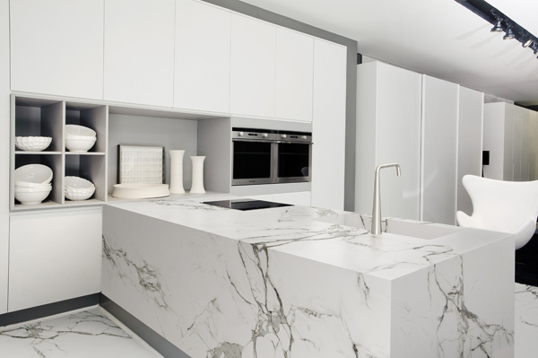 Encimera con  Dekton Aura.