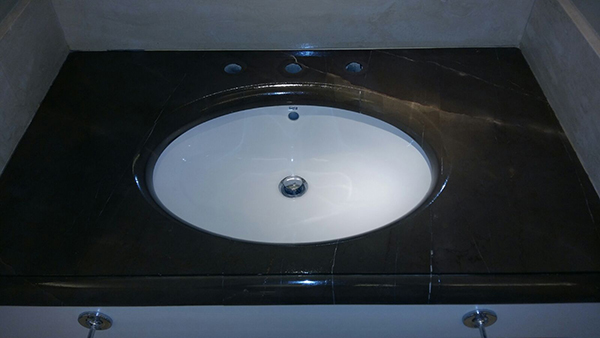 encimera de baño sin manchas