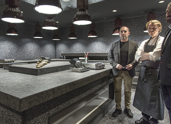 restaurante alinea madrid-neolith