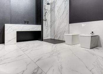 Baño en Calacatta Neolith