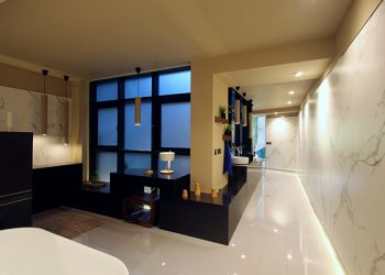 Opta Arquitectos Casa Decor 16 _ Pared Dekton Aura _ SoleriaDekton Splendor _ Mueble central Dekton Spectra 3