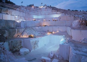 cantera de mármol en Bilecik, Turquía