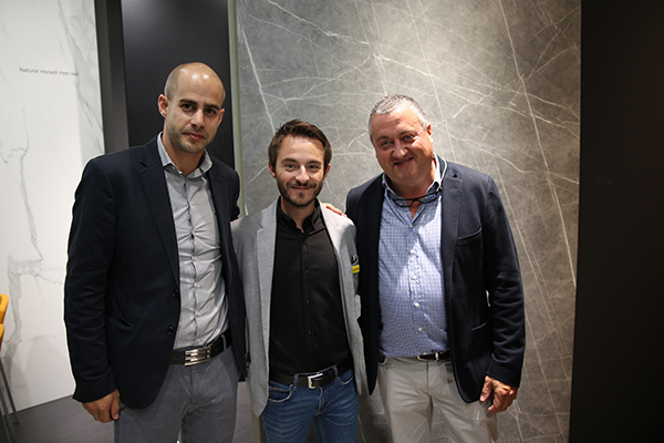 Por la izquierda: Joan Freixa, Andreas Manero y Joan Regada de Neolith.