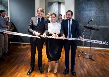 Showroom Laminam Milano - Opening - Taglio del Nastro