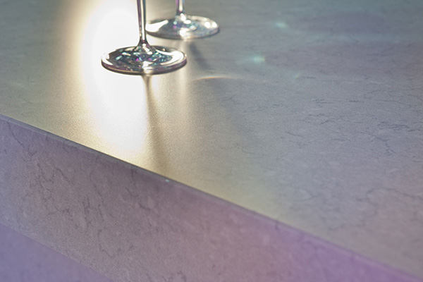 Silestone Suede color Cygnus (baja)