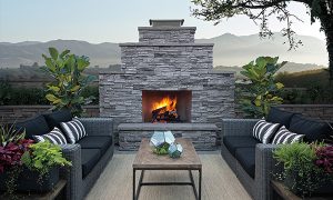 La chimenea Sherwood, una nueva apuesta de exteriores de Eldorado Stone