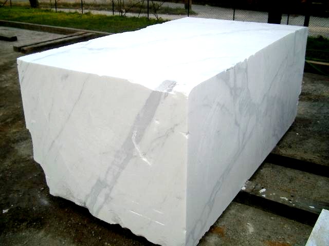 bloque de mármol blanco carrara