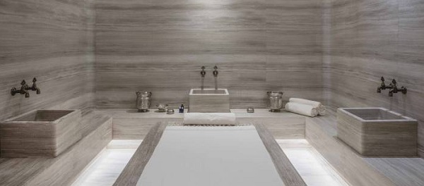 baño hamman con marmol turco