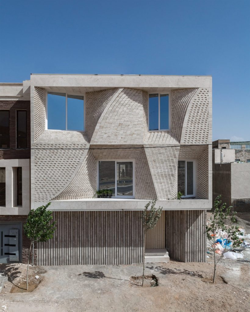 fachada travertino iran