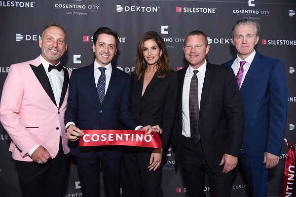 Jason Cathcart, Eduardo Cosentino, Cindy Crawford, Brandon Calvo, Matt Thurston (lr)