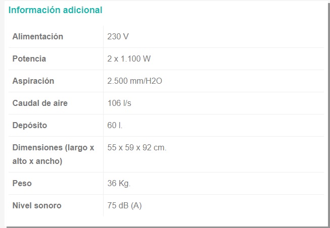 Aspiradora industrial de agua y polvo SC-A 020