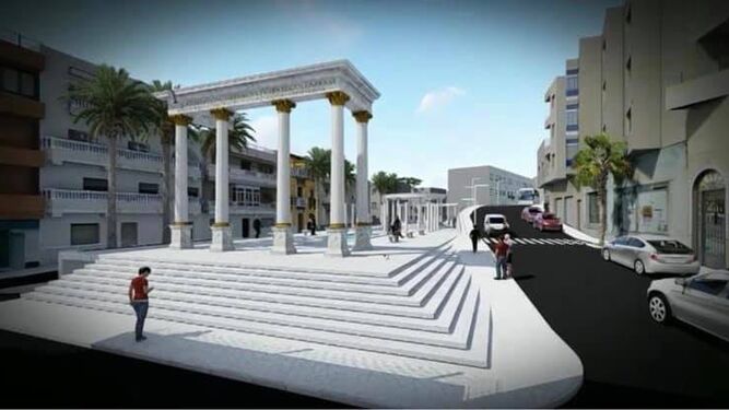 Proyecto-Plaza-Almeria-elementos-romanos