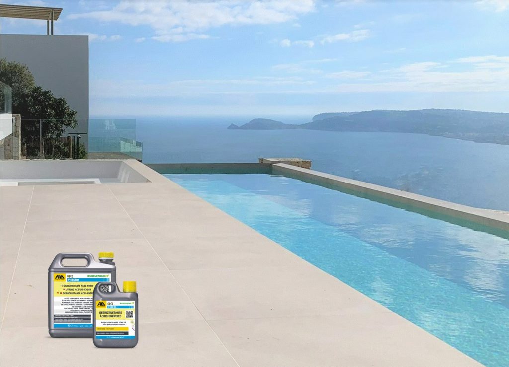 Ambiente piscina con productos