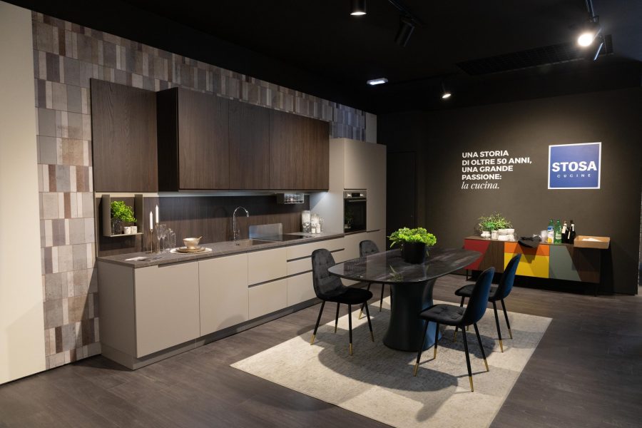 COCINA Modular Smoke Color Gris Y Roble 