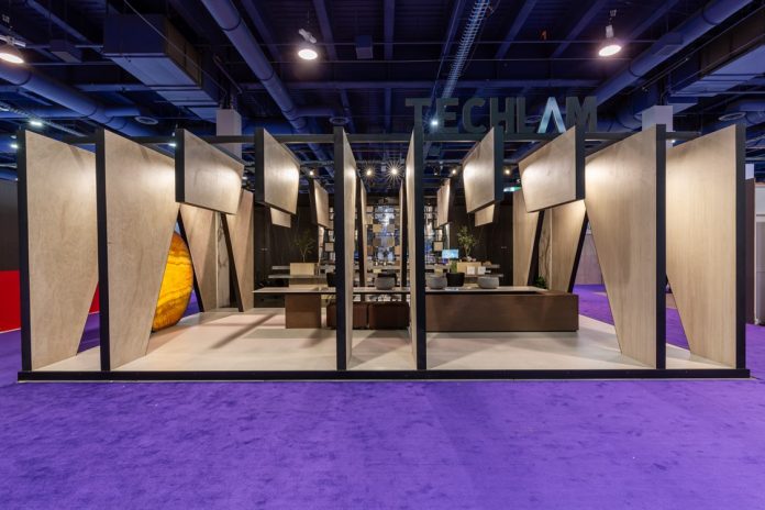 FOTO 1 Stand Techlam premiado KBIS Las Vegas BEST BOOTH MEDIUM 2024