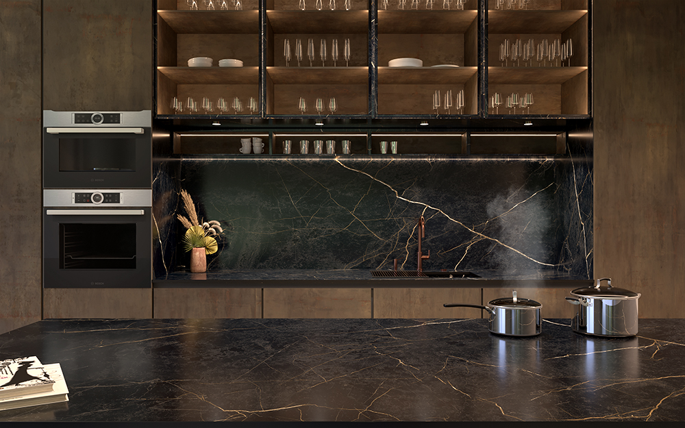 MARQUINA GOLD t2-cooking surface
