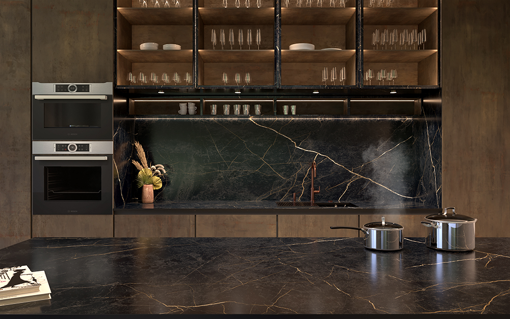 MARQUINA GOLD t2-cooking surface