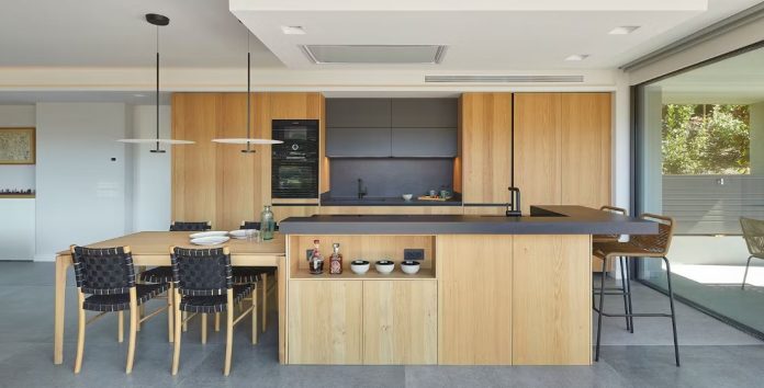 cocina con barra-cosentino