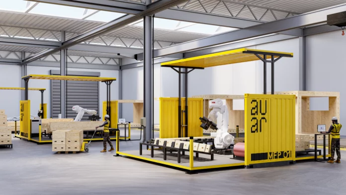 robotizacion- construccion- robot- industrializacion- viviendas-AUAR Micro Factory- Image Credit- AUAR