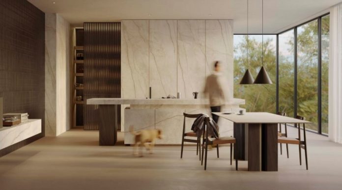 cocina con isla marazzi