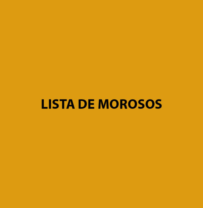 LISTA MOROSOS 2024