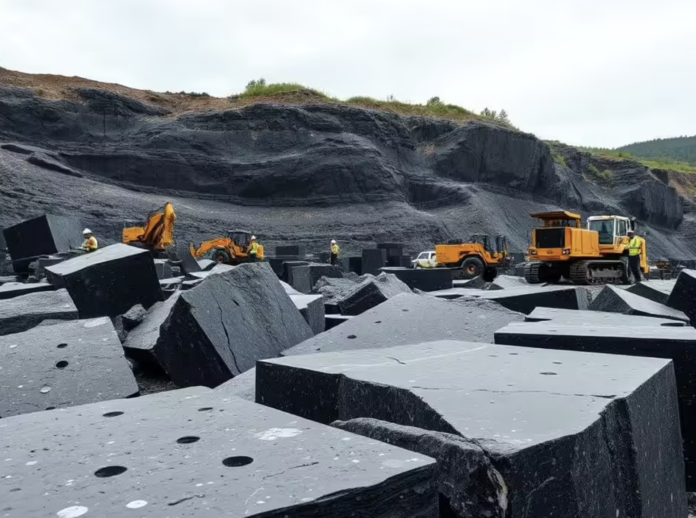 bloques de granito negro indio