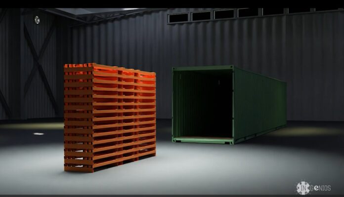 caballetes+ contenedor