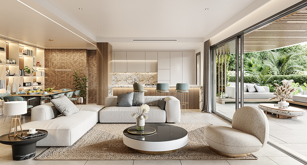 promocion GS serenity ibiza 04 INTERIOR SALÓN COMEDOR COCINA TERRAZA_