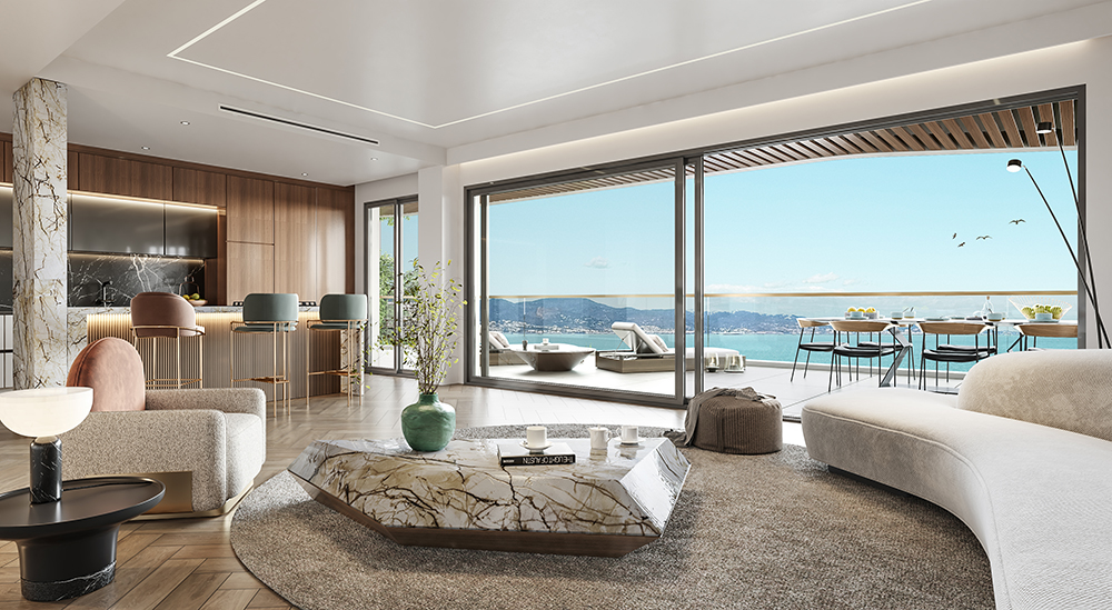 promocion gs Ibiza Serenity-05 SALÓN COCINA VISTAS TERRAZA