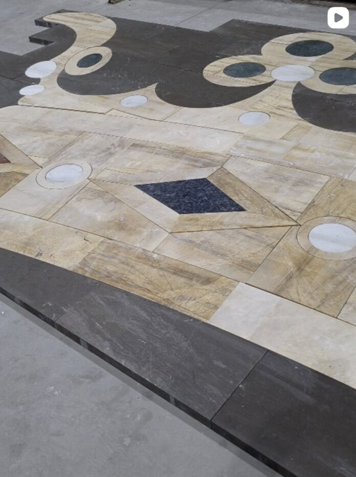 mosaico marmoles baeza